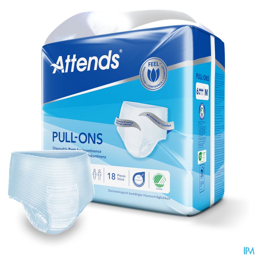 Attends Pull-ons 6 M 1x18