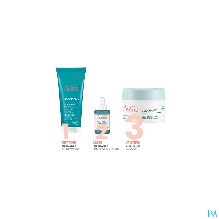 Eau Thermale Avène  CLEANANCE Aqua-gel matifiant Peaux sensibles à imperfections