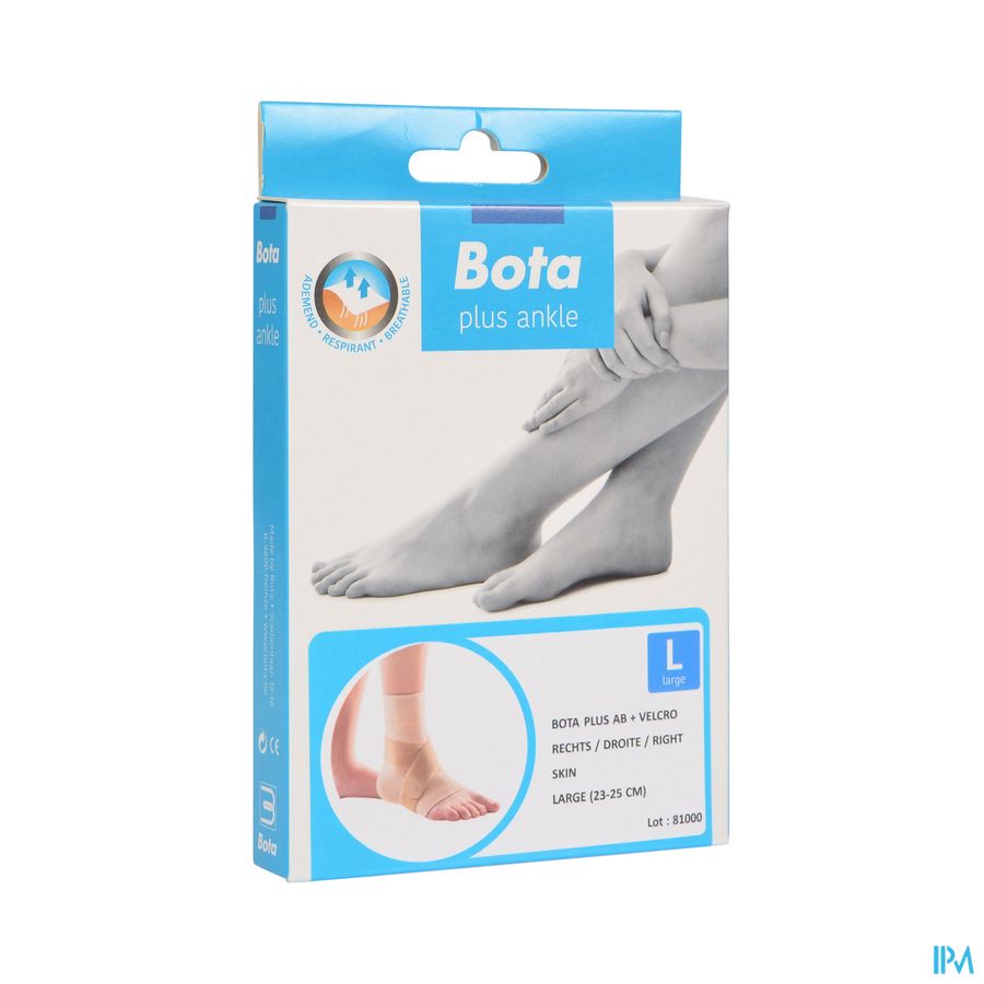 CHEVILLERE + VELCRO BOTA PLUS BEIGE DROITE \ LARGE = 23-25 cm