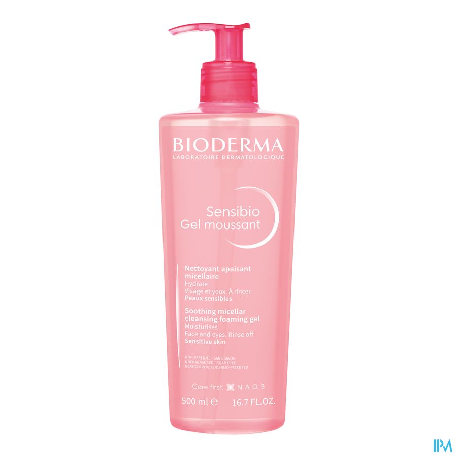 Bioderma Sensibio Gel Moussant Fl Pompe 500ml