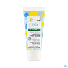 Klorane - Crème nutritive au Cold Cream et Calendula - Bébé - Peau sèche et très sèche