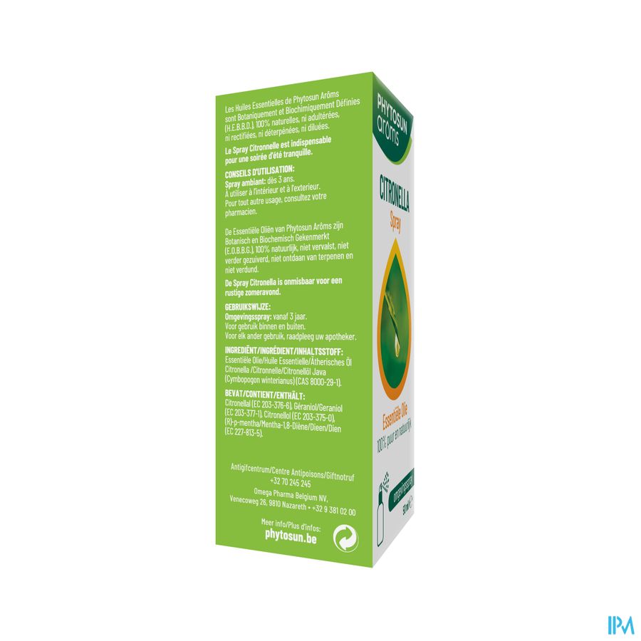 Phytosun® Citronelle Huile Vapo 50 ml