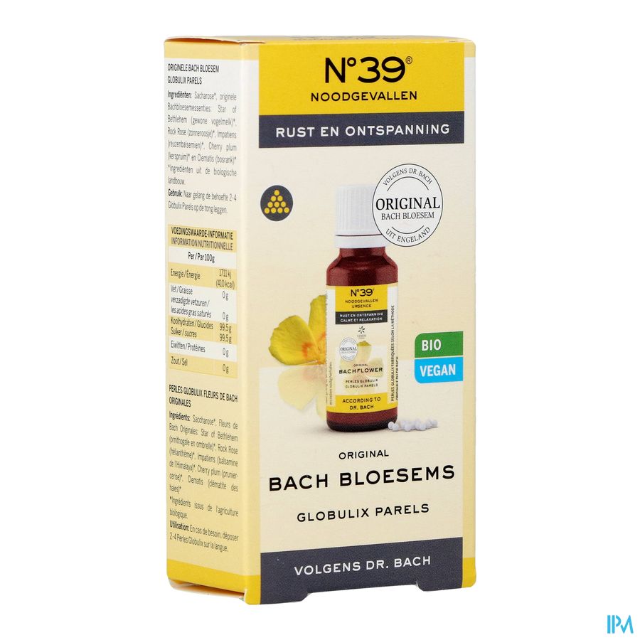 Fleurs de Bach Bio N°39 Urgence Perles 20g
