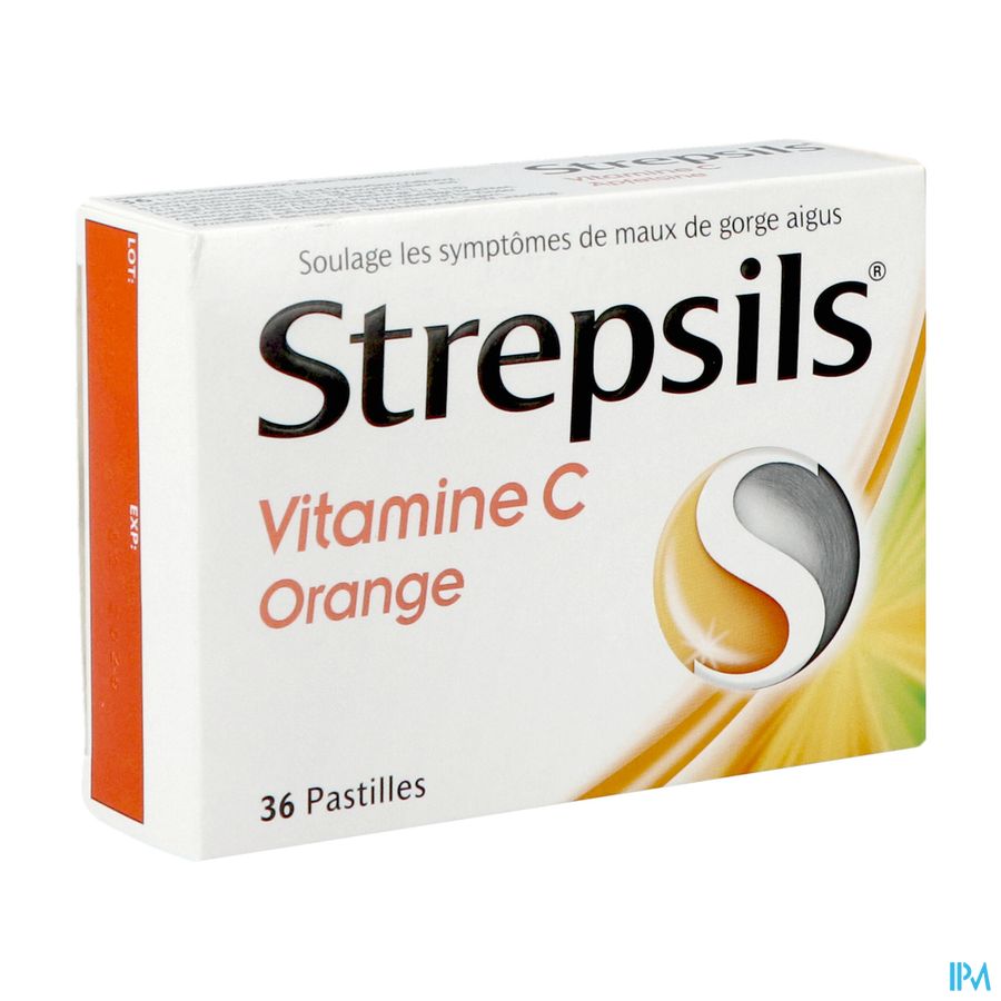 Strepsils Vitamine C Orange Past 36
