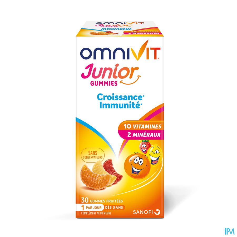 Omnivit Junior 30 gummies - Vitamine Enfant Croissance Immunité