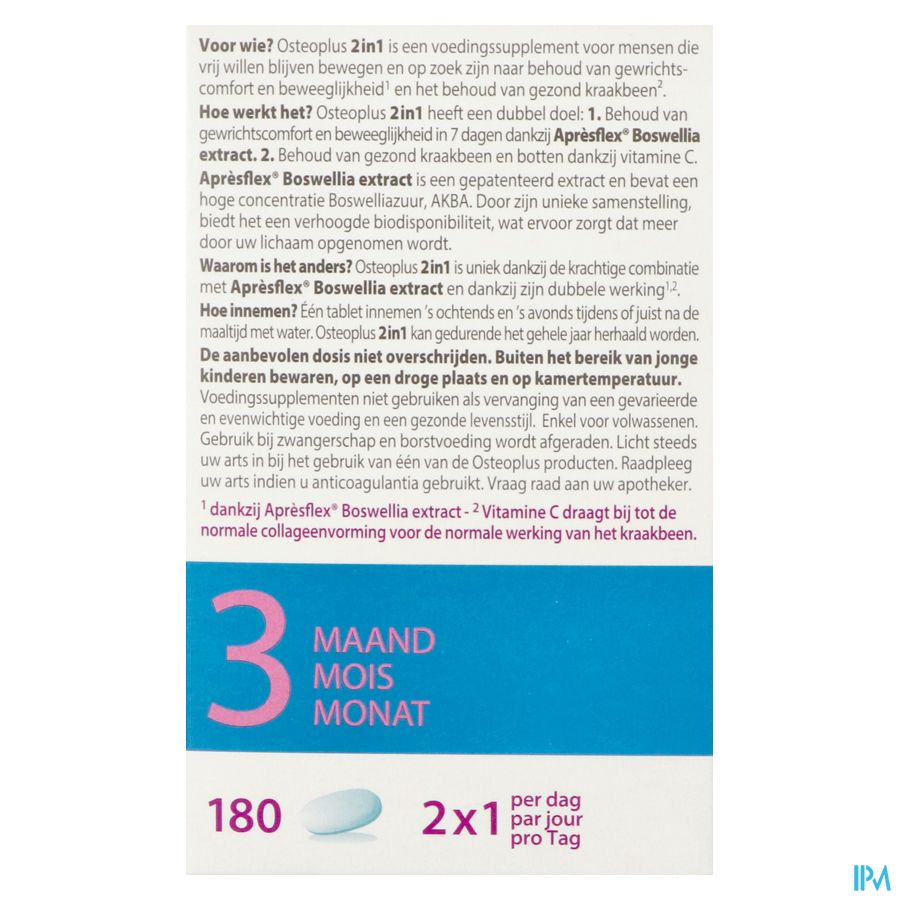 Osteoplus 2in1 Comp 180