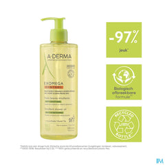 A-DERMA EXOMEGA CONTROL Huile lavante émolliente anti-démangeaisons - Peaux fragiles sèches à tendance atopique