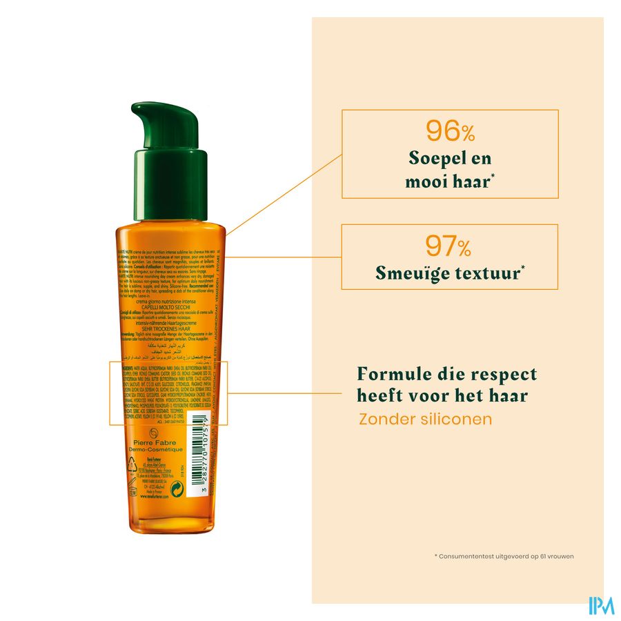 René Furterer - Crème de jour nutrition intense - Soin nourrissant au beurre de Karité - KARITE NUTRI