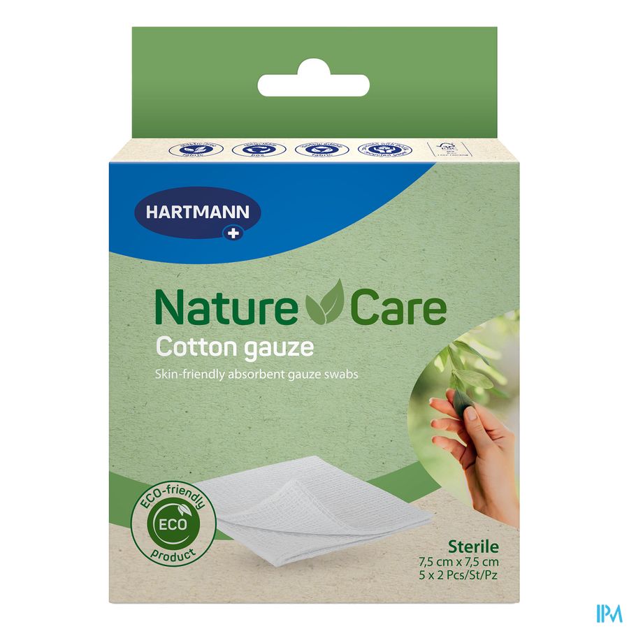 Nature Care Compresses Cotton 7,5x7,5cm 5x2