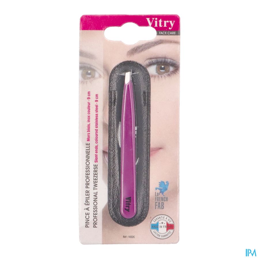 PINCE A EPILER PROF. MB INOX COULEUR