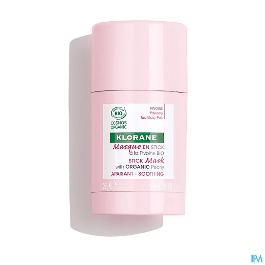 Klorane — Masque en Stick Apaisant à la Pivoine BIO — Peaux sensibles
