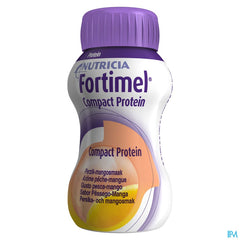 Fortimel Compact Protein Goût Pêche-mangue Bouteilles 4x125 ml