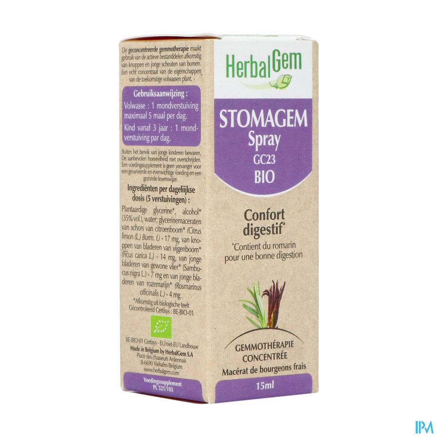 Herbalgem Stomagem Spray Bio 15ml