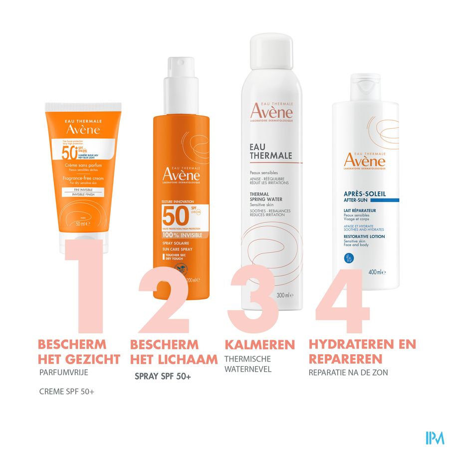 Avène Solaire Crème sans parfum SPF50+ Très Haute protection visage 50ml