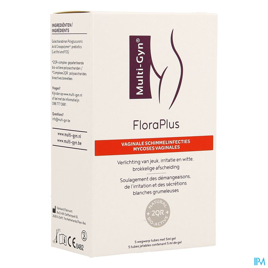 Multi-gyn Flora Plus Gel 5 X 5ml