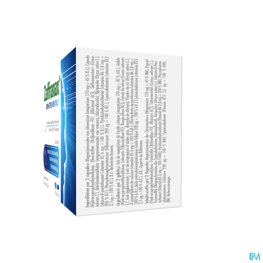 Zaffranax® Bien-être Mental 90 Gélules - Stress (4), Fatigue (3), Émotionnel (1)