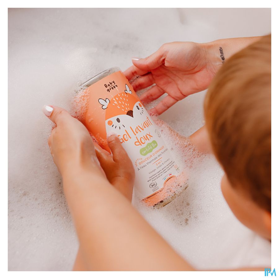 Baby Green Gel Lavant Doux Bio Fl Pompe 1l