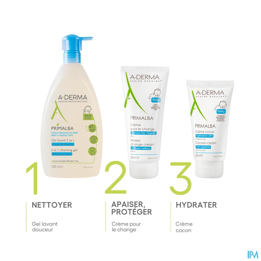 A-DERMA - PRIMALBA CREME COCON BEBE HYDRATATION 24H - PRIMALBA