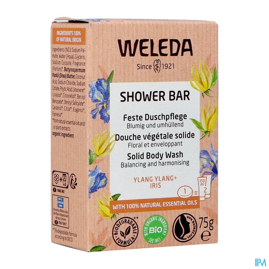 Weleda Shower Bar Ylang Ylang + Iris 75g