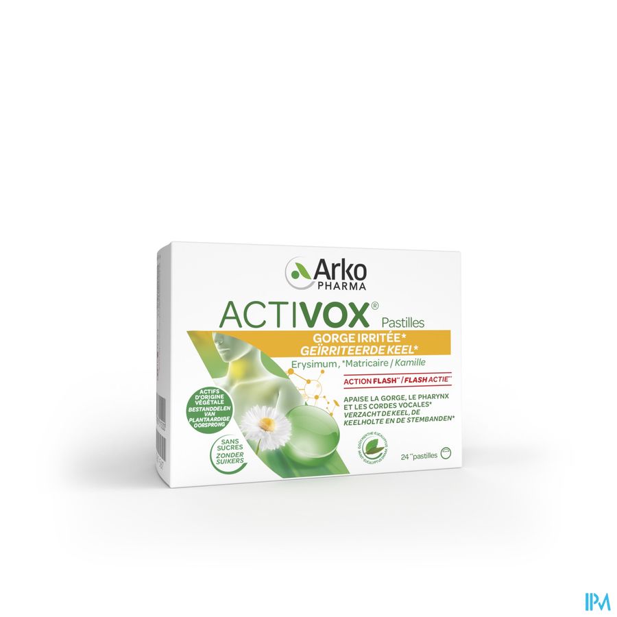 Activox Adoucis. Gorge Menthe-eucalyptus Past 24