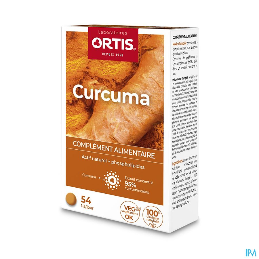 Ortis Curcuma Blister Comp 3x18