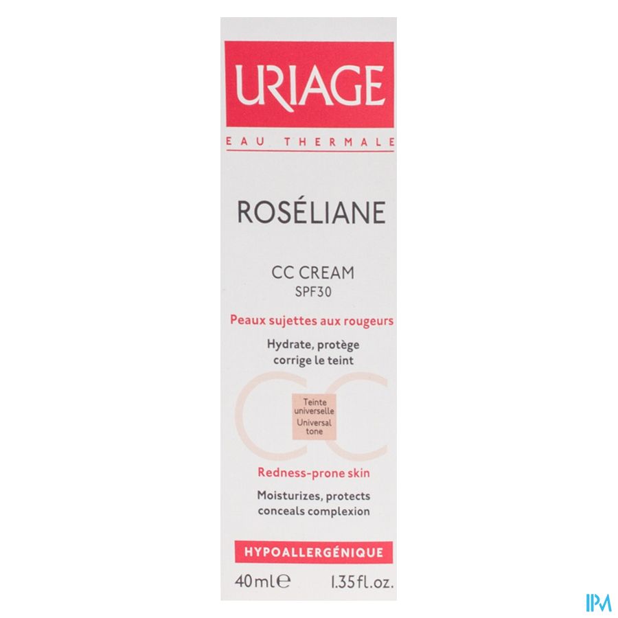 Uriage Roseliane Cc Cream Ip30 Tube 40ml