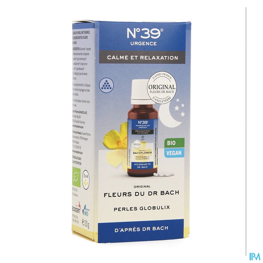 Fleurs de Bach Bio N°39 Urgence Nuit Perles 20g