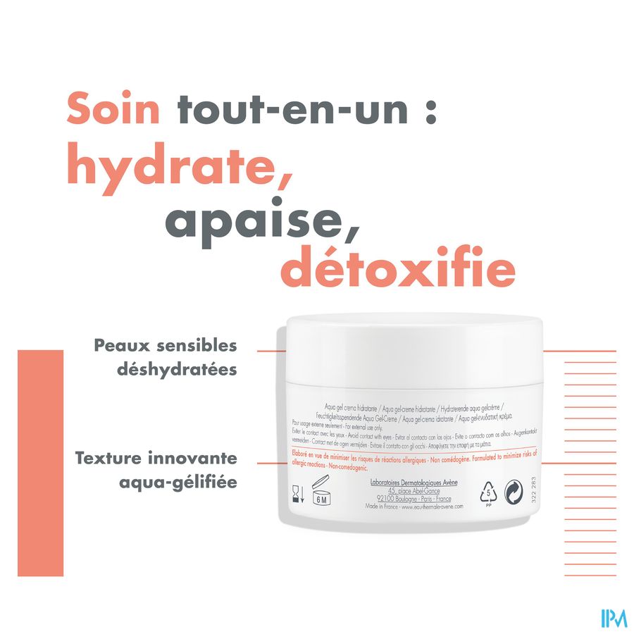 Eau Thermale Avène HYDRANCE Aqua gel-crème hydratante Peaux Sensibles