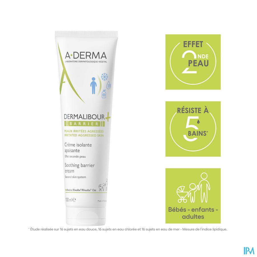 A-DERMA DERMALIBOUR+ BARRIER Crème isolante - Protège la peau des agressions et irritations