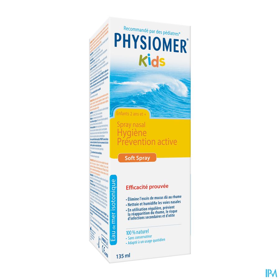 Physiomer® Kids Spray Nasal 135ml-Prévient Le Rhume,Nez Bouché,Nez Coulant