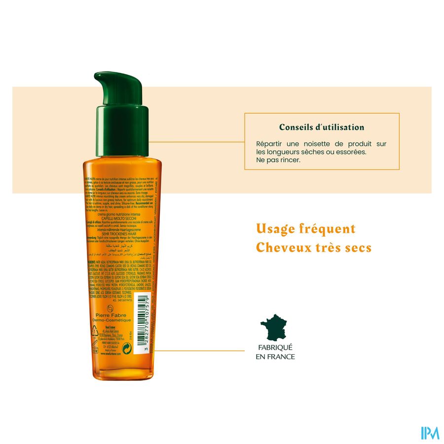 René Furterer - Crème de jour nutrition intense - Soin nourrissant au beurre de Karité - KARITE NUTRI