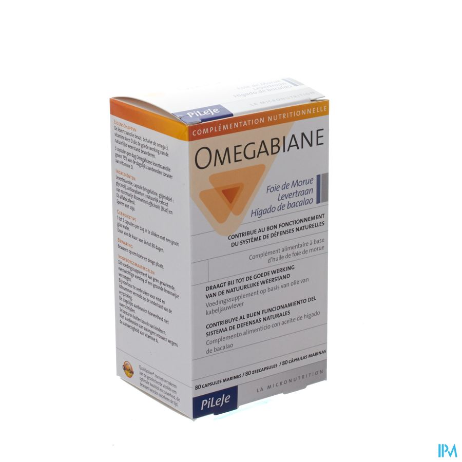 Omegabiane Foie De Morue Caps 80