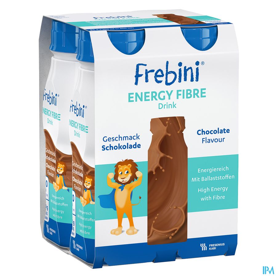 Frebini Energy Fibre Drink Enf Chocolat Fl 4x200ml