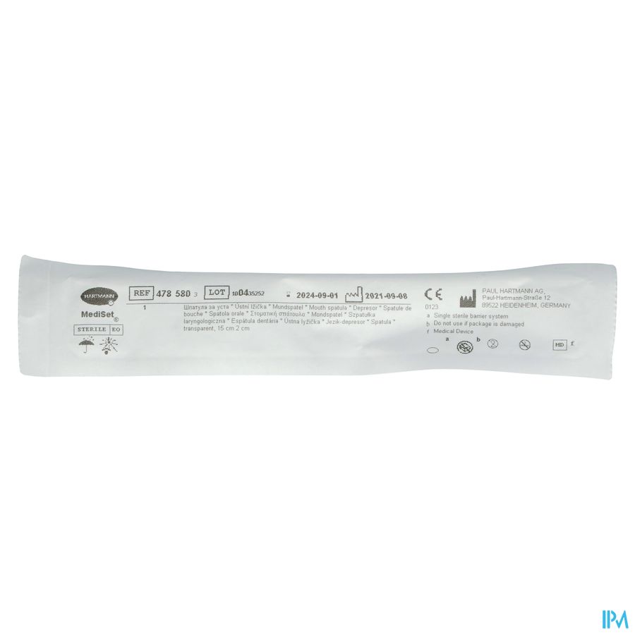 Abaisse-langue 15 Cm 1 P/s