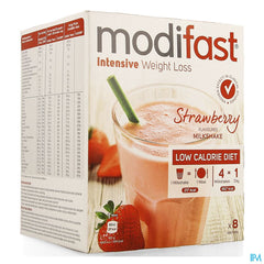 Modifast Intensive Strawberry Flav.milkshake 8x55g