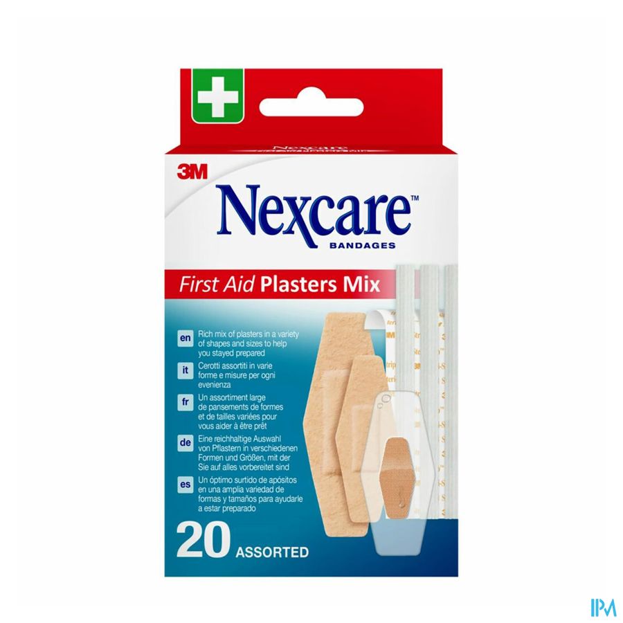 Nexcare First Aid Plasters Mix 20