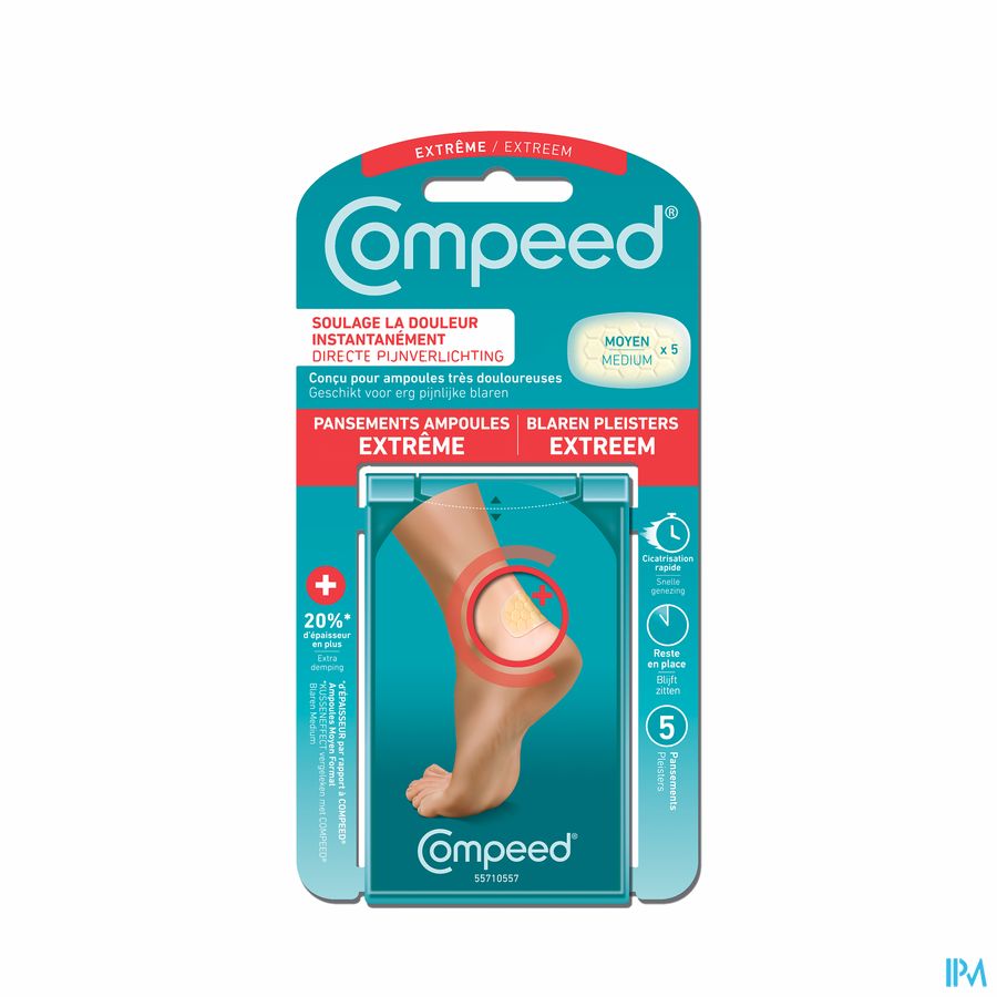 Compeed® Pansements ampoules Extrême – medium (5 p.)