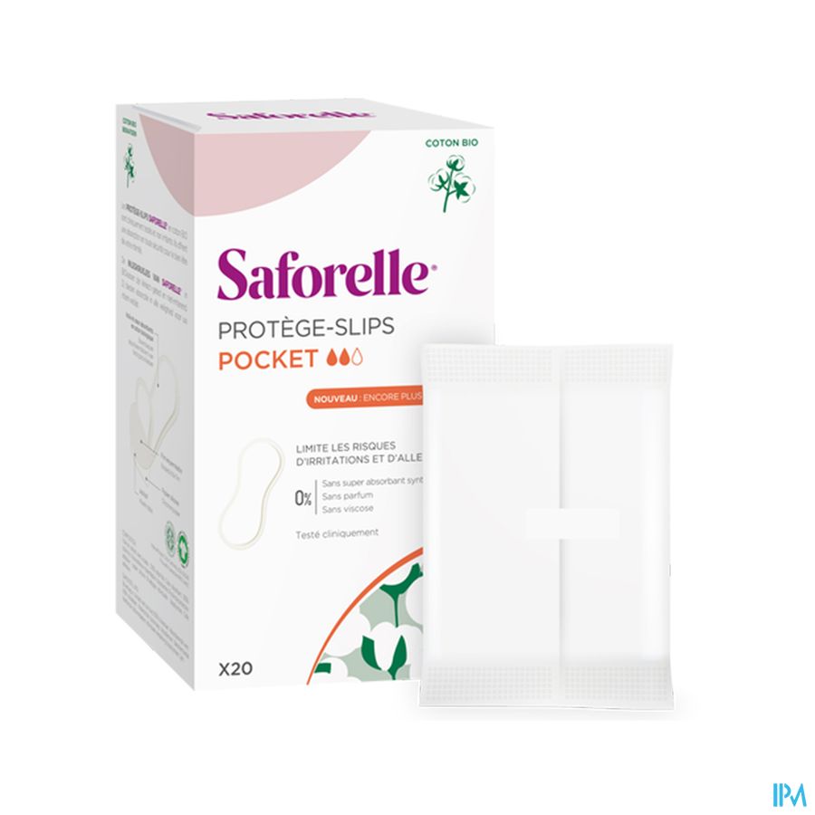 Saforelle Coton Protect Protege Slip Pocket 20