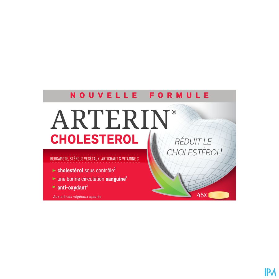 Arterin® Cholestérol 45 Cmp Sans Levure Rouge De Riz/Statines & Bonne Tolérance