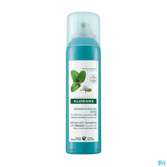 Klorane - Shampoing sec détox à la Menthe aquatique BIO - Tous types de cheveux