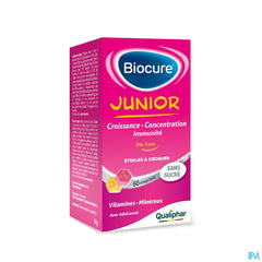 Biocure Junior Etoiles à Croquer croissance, multivitamine - 60 pièces