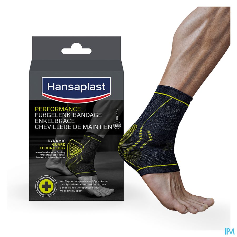 Hansaplast Bandage Sport Cheville Noir