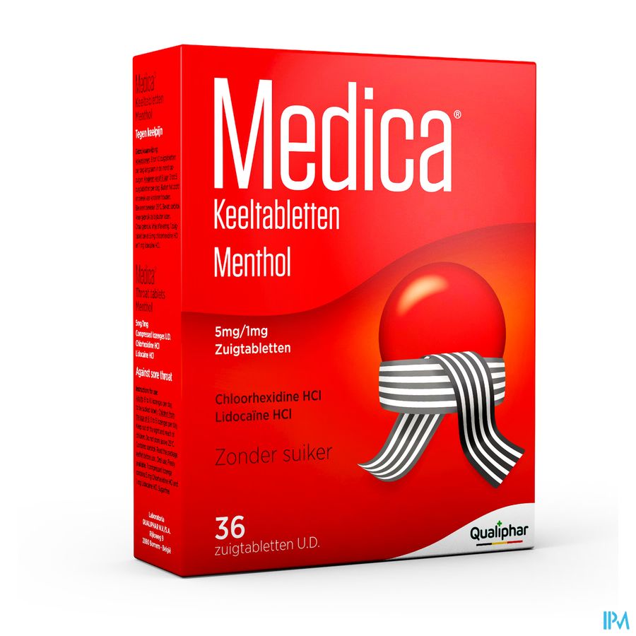 Medica comrpimés pour la gorge Menthol 36 pce - mal de gorge