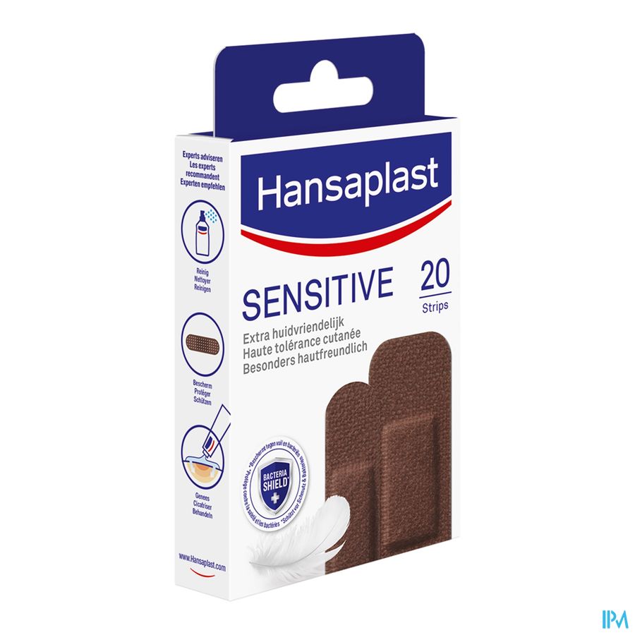 Hansaplast Pansements Sensitive Dark 20