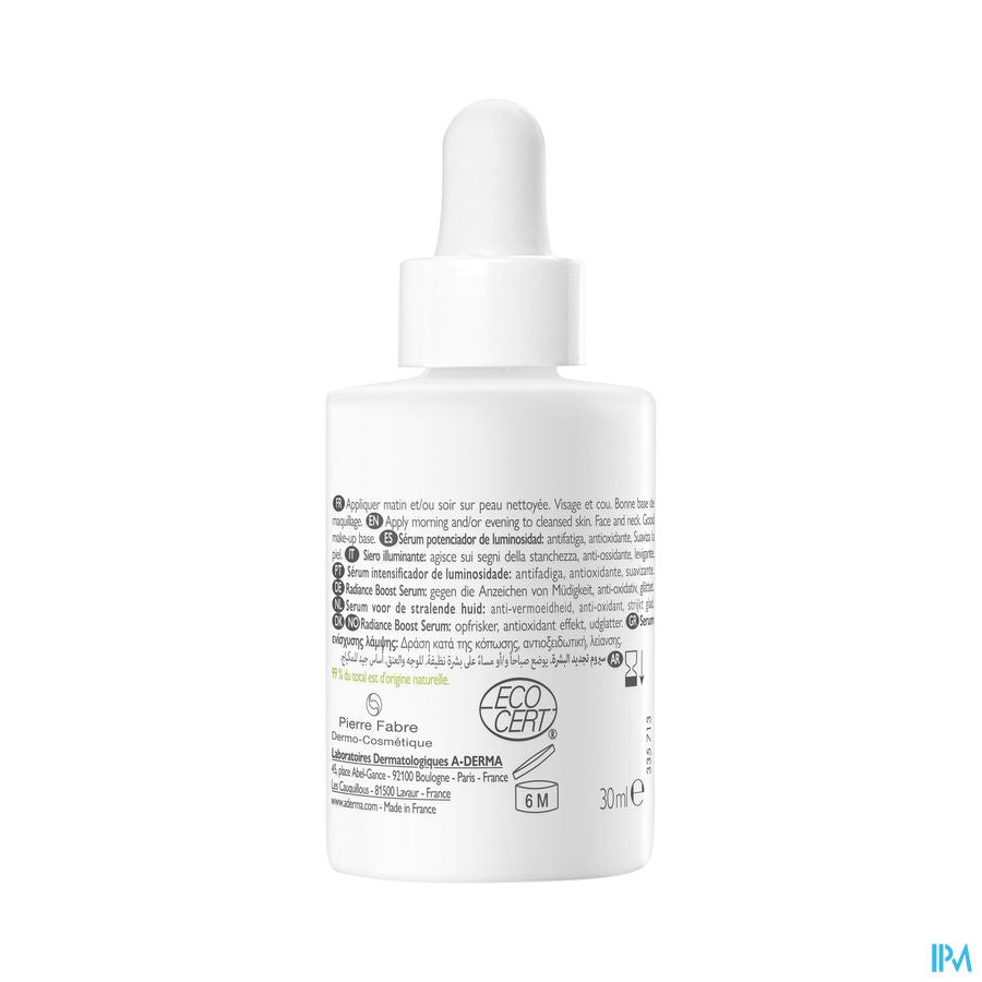A-DERMA Sérum à la vitamine C stabilisée BIOLOGY ENERGY C