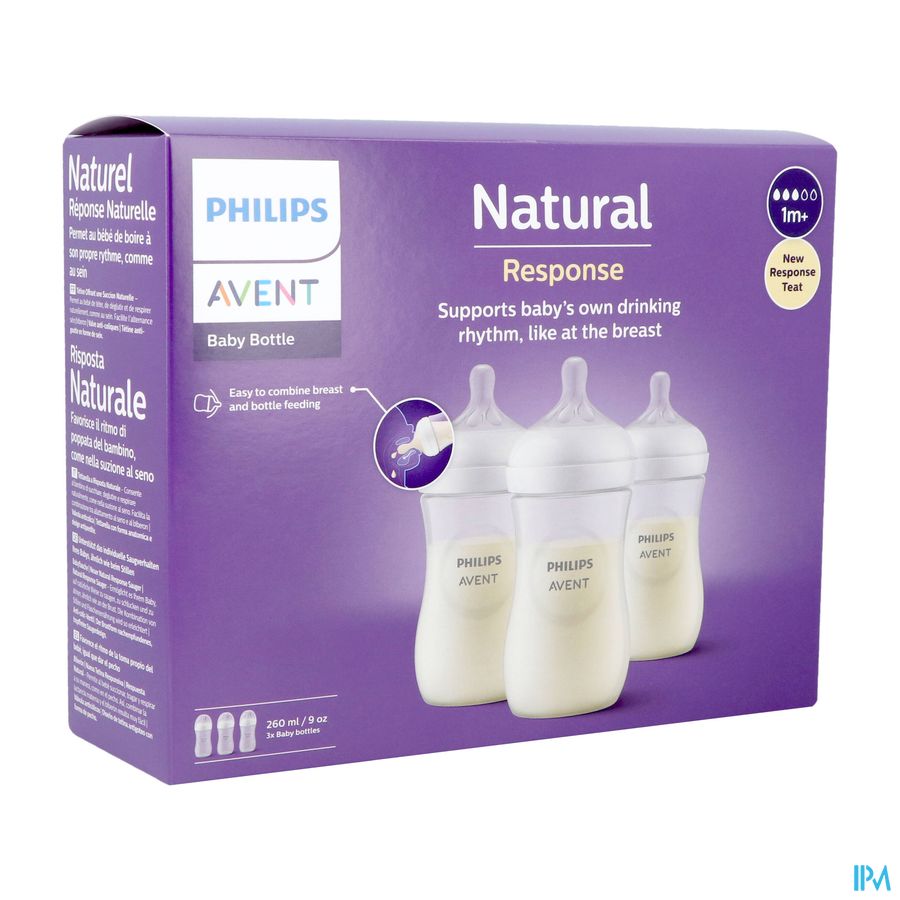 Philips Avent Natural 3.0 Biberon Trio 3x260ml