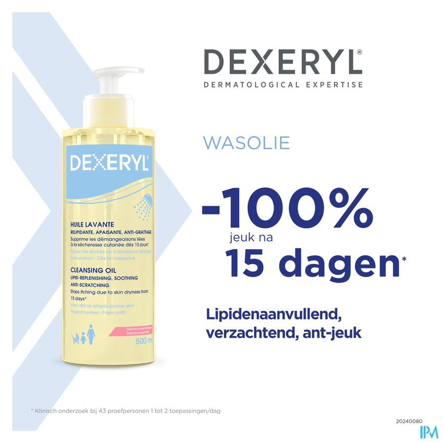 DEXERYL HUILE LAVANTE 500ML Hygiène peau sèche et à tendance atopique