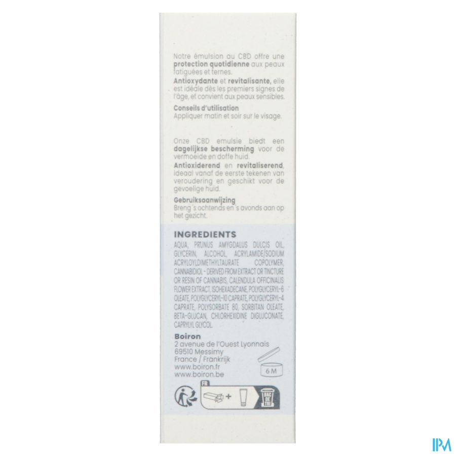 Cbd Creme Visage A/pollution 40g Boiron