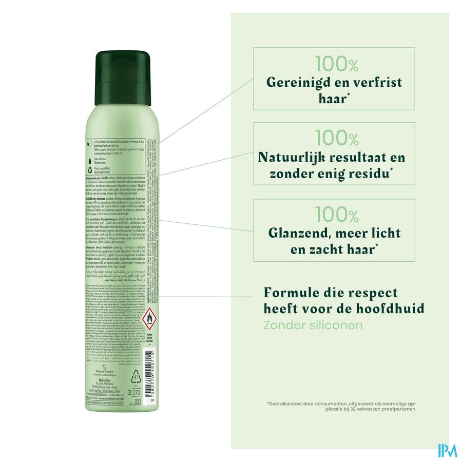 René Furterer Shampooing sec invisible - Shampoing sec naturel - NATURIA