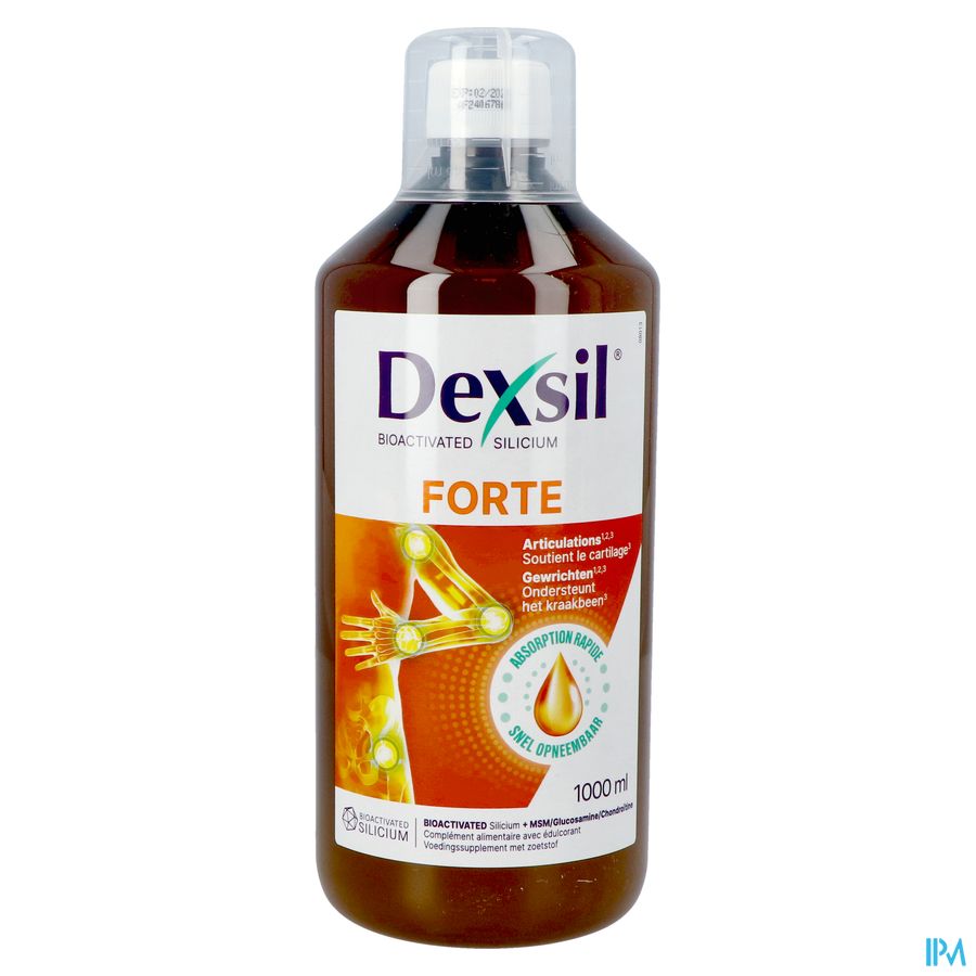 DexSil® Forte 1 L - Cartilage, Articulations, Muscles - MSM, Glucosamine, Silicium